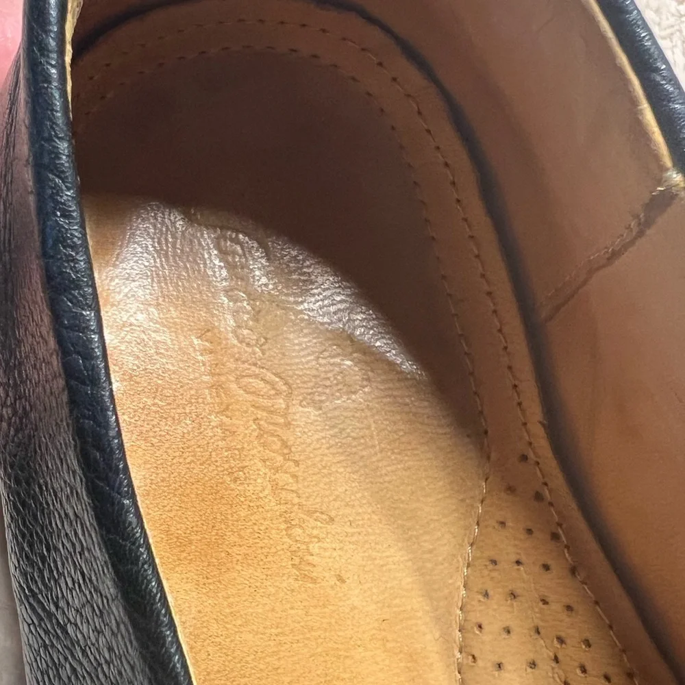 Sandro Moscoloni Vineyard black leather dress shoes size 11 D